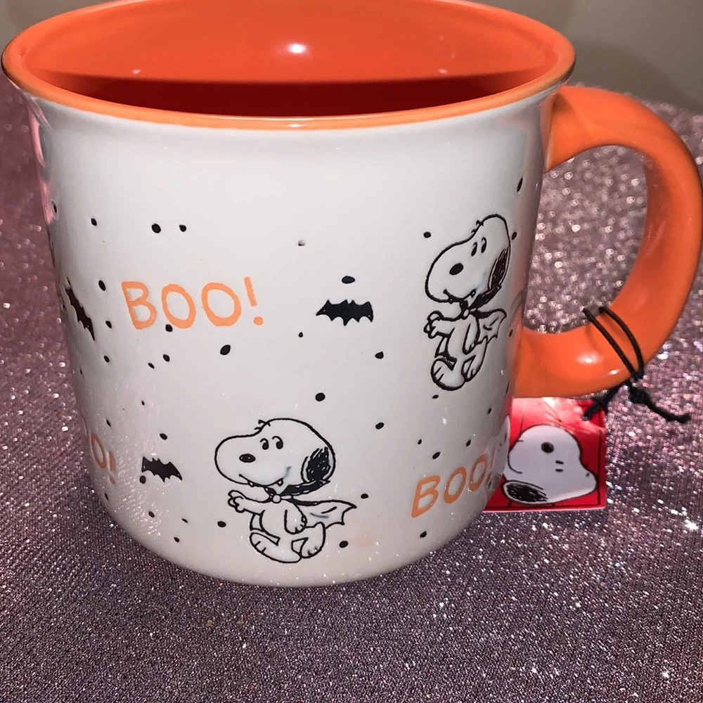 Peanuts Snoopy & Woodstock Vampire 'Boo'‎ Large Mug 21 oz